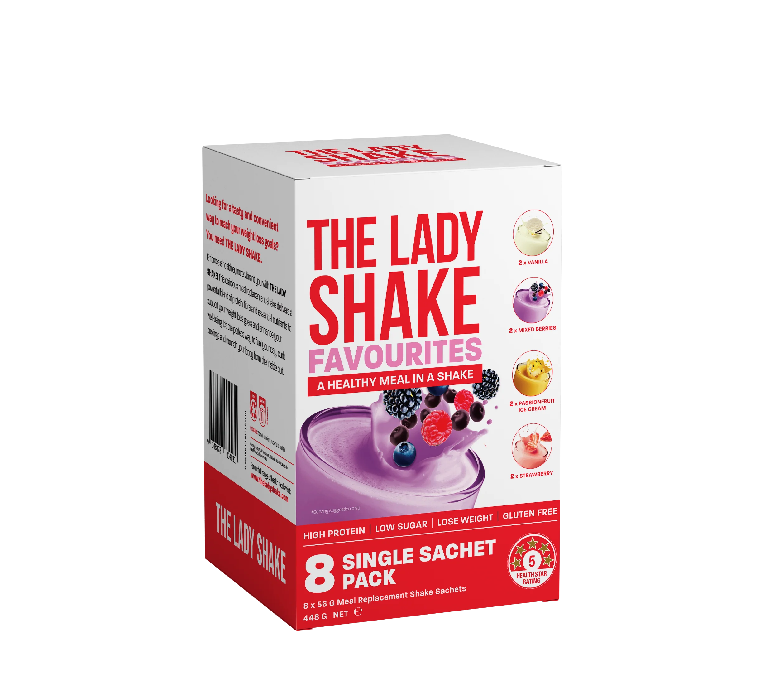 The Lady Shake Favourites Variety 8 Pack